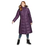 Eddie Bauer Women's Lodge Down Duffle Coat, Deep Eggplant, Small