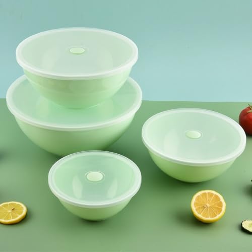 Boîtes de conservation pour l'organisation de la cuisine, récipients hermétiques vert et jaune - 5