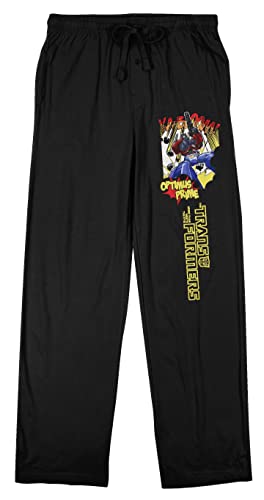 Transformers Optimus Prime Men's Black Sleep Pajama Pants