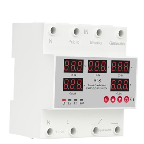 Commutateur de transfert automatique ATS 100A triphasé avec protection tension réglable