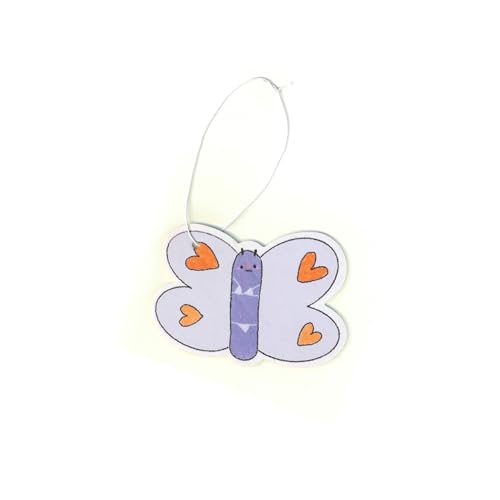 Image of A&D Hanging Air Freshener for Car, Home, Office, Bathroom | 8 Pack | Multiple Designs & Scents (Bikini Tree|Heart|Fish|Bee|Waterdrop|Sock|Golf Ball|Bikini Butterfly) (Bikini Butterfly (Jasmine))