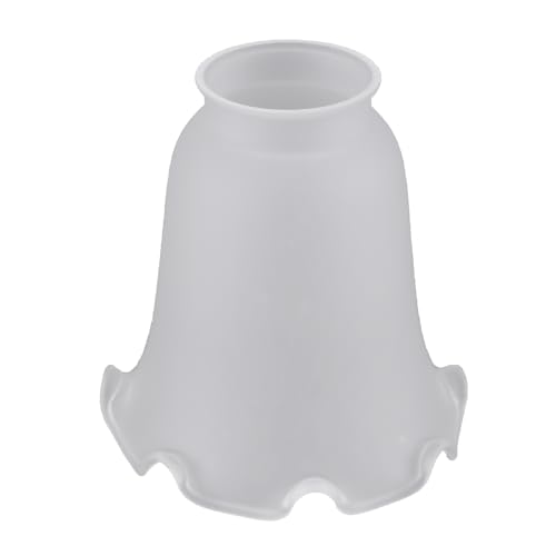 Paralume in vetro a pendolo, Ø 123 mm, in vetro satinato, con bordo del colletto