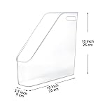 Youngever 3 Pack File Folder Bin Storage, Plastic File Folder Bin Organizer with Handle - Image 3