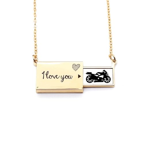 Collier enveloppe moto noir M pour look biker et sorties urbaines