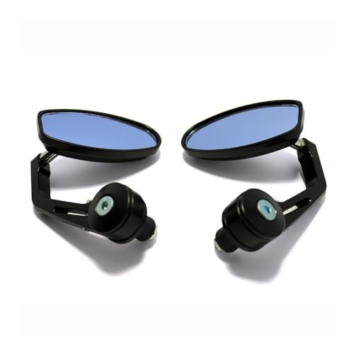 Espejos retrovisores de moto de 7/8 con cristal antirreflejo para cruiser 4