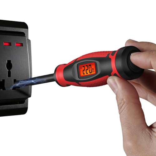 Imagen de 2 en 1 Pluma probadora eléctrica con pantalla digital segura Detector de voltaje sin contacto para electricista
