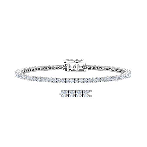 2 Carat Diamond Tennis Bracelet in 10K Gold or 950 Platinum (7.5 Inch)