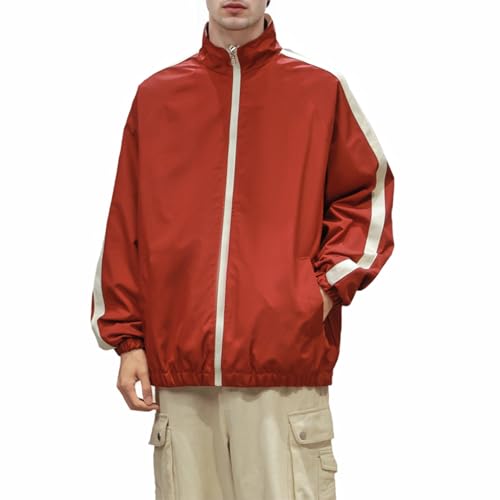 Men's Double-sided Windproof Jacket Fall and Winter Outdoor Loose Standing Collar Jacket Casual Sports Tops4