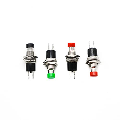 12Pcs 1A 250V Ac 2 Pins Spst Momentary Spring-Return Self-Return Mini Push Button Switch Normal Open 1No Contact Power Switch Pushbutton Switches (Pack Of 12) #TOP5
