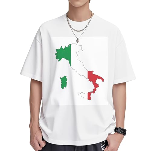 T-shirt femme Italie en coton à col rond pour vacances et flâneries