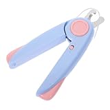 TOGEVAL Coupe- pour Chat Et Chien avec Lumière LED Et Indicateur De Ligne De Coupe Outil De Toilettage Sûr Et Précis