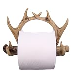 Antler Toilet Paper Holder, Wall Mounted Bathroom Decoration, Rustic Cabin Décor, 8 Inches