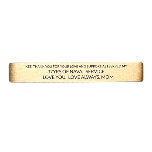 Generic 4"x0.6" Memorial Plaques-Brass Engraved Nameplate for Memory Boxs/Display Case/Artwork