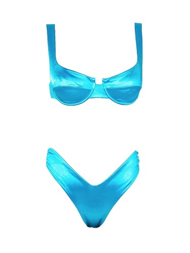 Costumi blu Me Fui MF23-0022TR BLU S maillot de bain deux pièces