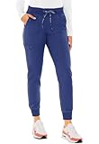 Picture of Med Couture Scrub Pants for Women Cargo Jogger Bottoms with 5 Pockets, Lightweight, Ultra Soft, 2-Way Stretch Fabric Plus Size - MC7710, 2XL, Galaxy
