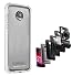 Moto Z2 Play Case Bumper - Mod Compatible (Does not Work with Other Models Moto Z2 Force, Moto Z, Z Force, and Z Play 1st gen) Ademite (White)