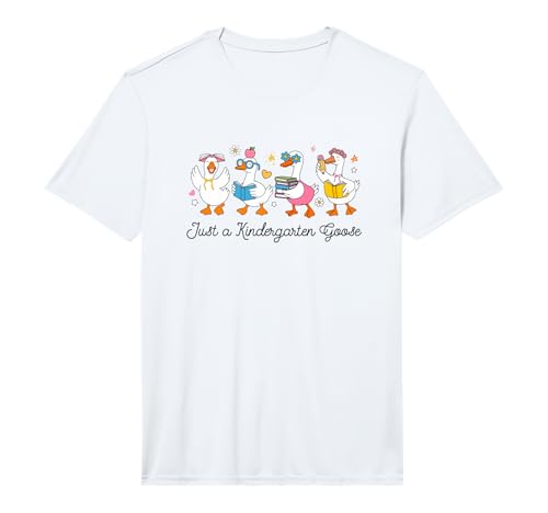 Back to School Goose Coquette Teacher First Day Kindergarten Performance T-Shirt