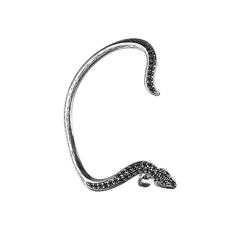 AccGin Gothic Snake Shape Cuff Earring – 1pc Retro Silver