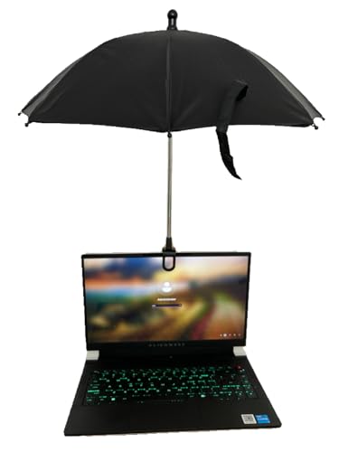 Laptop Sun Umbrella Foldable Laptop sun shade for Working Outside 360-degree Rotation sunshade