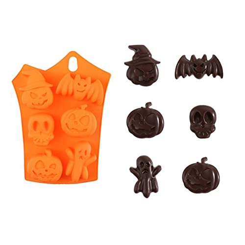 Summer 2Pack Halloween Home Diy Pastry Ice Tray Silicone Chocolate Molds Ice Molds Easy Clean Kitchen Tools #TOP2