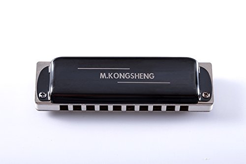 Kongsheng Ks-10Bh 10 Holes Blues Harmonica,White Body (C) #TOP1
