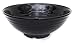 VALLENWOOD 4 Ramen Bowls, 12 pieces Pho set. All Black Asian Japanese soup. Utensil: Spoons And Chopsticks kit. Melamine. Large 37 oz. Noodles, Rice, Udon, Thai, Chinese, Korean, Wonton, Miso