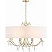 Crystorama ROL-18808-GA Rollins Chandelier, 8-Light 480 Total Watts, Antique Gold