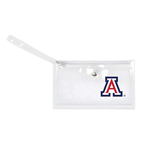 Image of Littlearth - LIWXY NCAA Arizona Wildcats Unisex Ncaancaa Ticket Wristlet, Clear, 9 inch by 5.25 inch