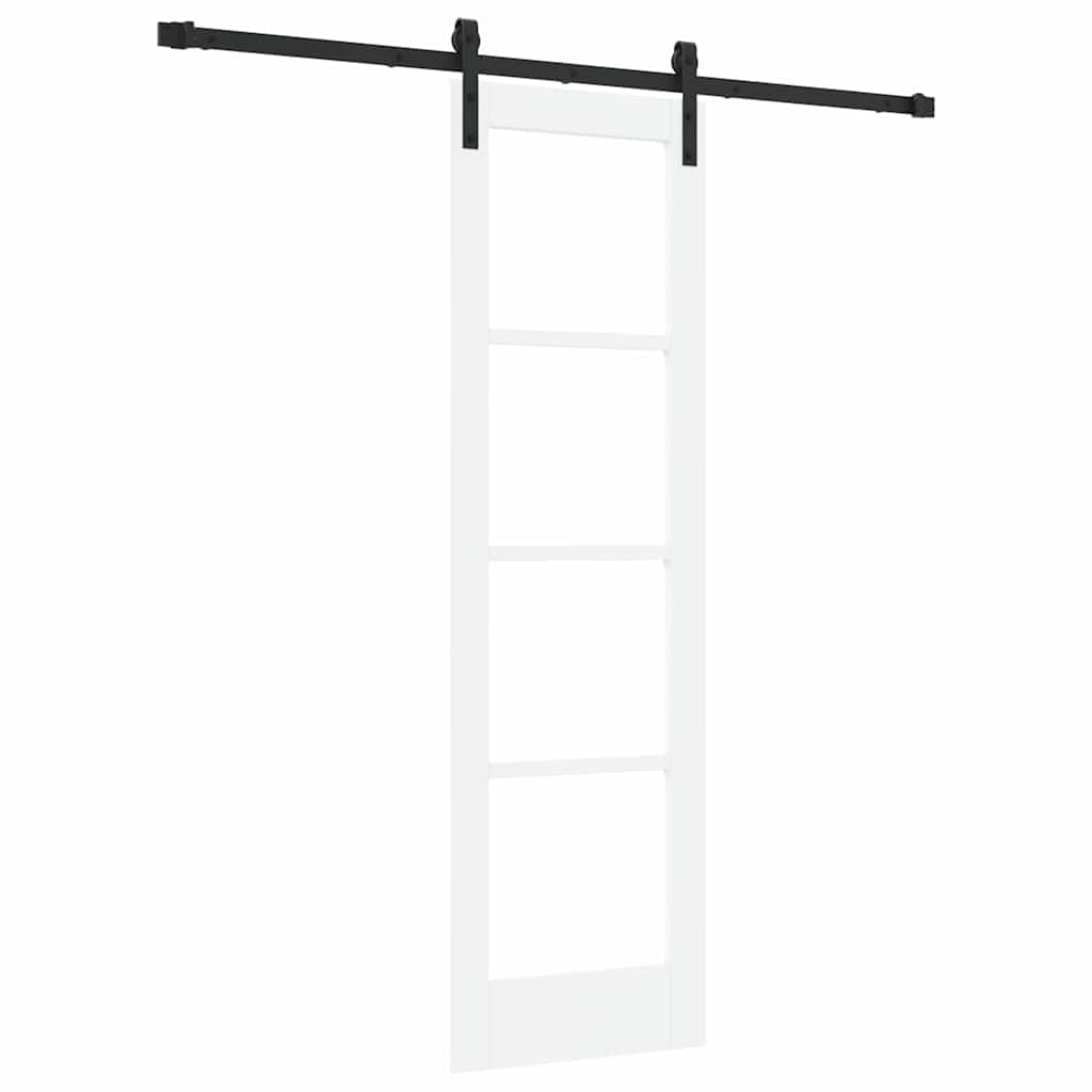 Puerta Corredera ORKDAL Blanco Negro 61 x 198,5 cm