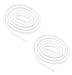 Round Shoelaces 3/16" Thick Solid Colors for All Shoe Types Several Lengths (White-54)