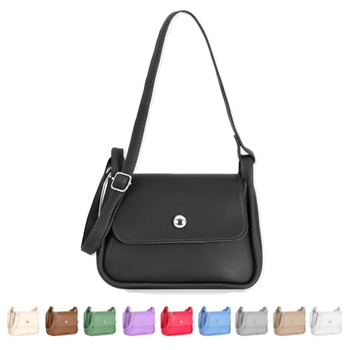 Tonny Black Damen Shopper Tasche – Große Kapazität, Wasserdicht, Reißverschluss, Innentaschen – Stilvolle Handtasche für Arbeit, Reisen & Alltag