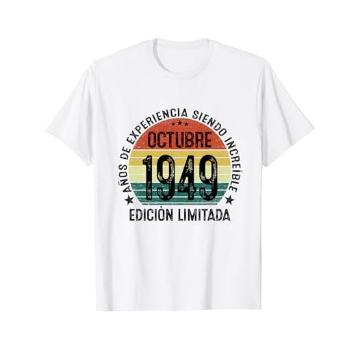 Fabricado En 1949 75 Años Cumpleaños Hombre Octubre 1949 Camiseta