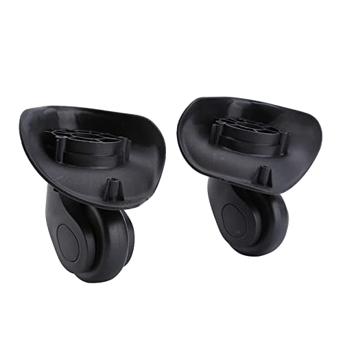 Nicoone Roues pivotantes de rechange universelles en PVC pour valise, valise, chariot, Noir , W041-2 S, Tendance Cover
