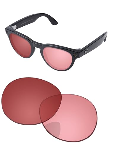 Image of Replacement Lenses for Ray-Ban Meta Headliner RW4009 & RW4013 50mm AI Glasses - Photochromic, Anti Blue Light Lens