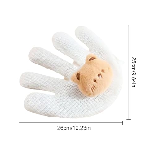 Palmeira calmante, travesseiro calmante em formato de mão - Urso Charme Criança Dormindo Palma - Urs