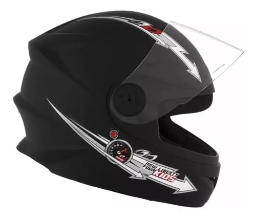 Capacete Liberty For Kids Preto Fosco