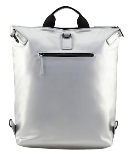 Mochila de ocio JOST Halmstad con compartimento para portátil: bolso convertible plateado 3