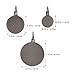 VANZACK Stainless Steel Shooting Targets, 6pcs Metal Gong Targets for Outdoor Training -Shooting Training Tool Exercise Hanging Target Hangers Tools Accessories