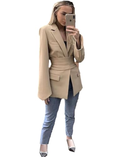 Blazer femme premium à revers échancré aux finitions haute couture