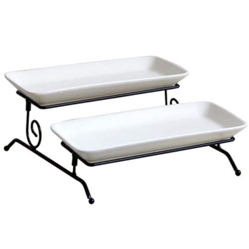 Plateau à desserts à étages double couche pour simplifier vos buffets - 2