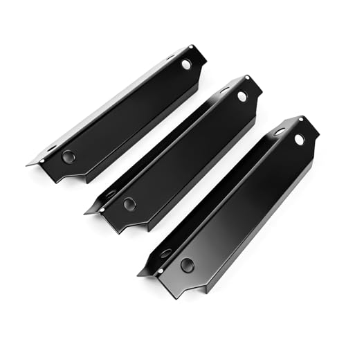 Utheer Grill Parts Heat Plates Replacement for Dyna-Glo DGC310CNP-D 3-Burner Propane Gas Grill, Porcelain Steel Heat Shield Tent Flavor Bars Flame Tamer Parts, 3 Pack