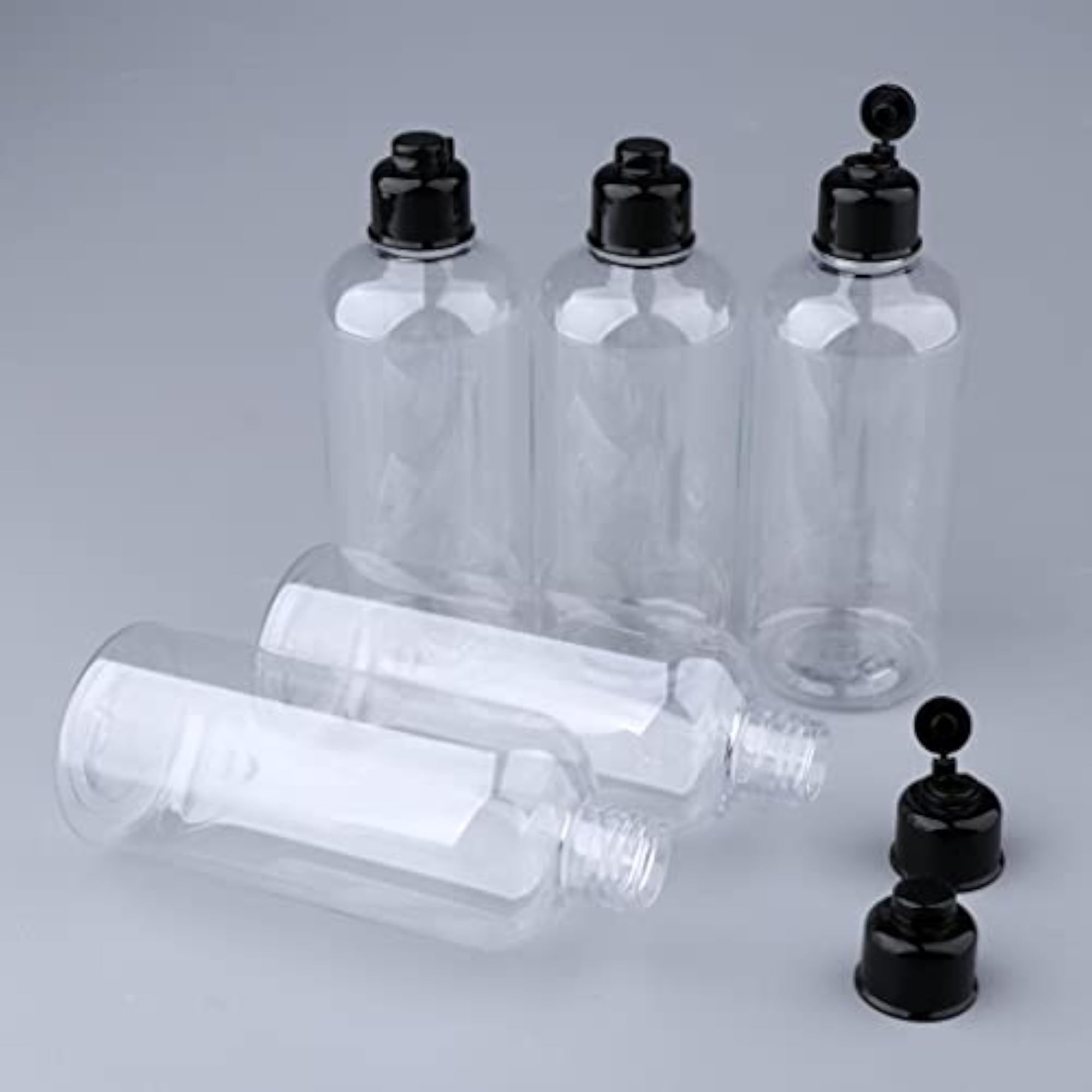 5x Empty Travel Portable Lotion/Shampoo Bottle Refillable Containers, 300 ml
