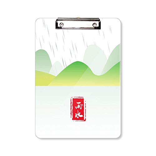 Porte-bloc circulaire Paper24 A4 eau de pluie écritoire rigide avec pince