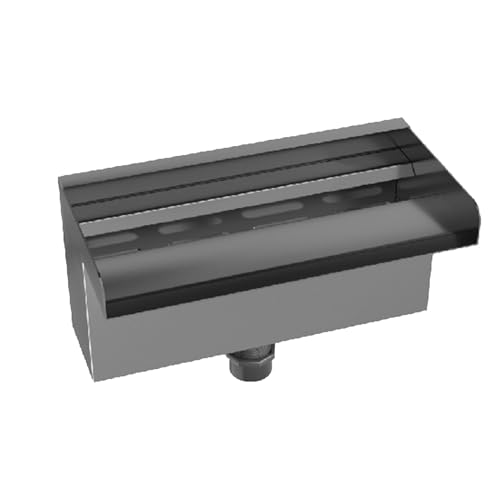 Generic Teich-Wasserfall-Überlauf, Edelstahl-Wasserauslauf, kein Auslaufen, Einfache Installation, Gleichmäßiger Strömungseffekt mit Anschluss für Schwimmbad (300 mm) Generic Teich-Wasserfall-Überlauf, Edelstahl-Wasserauslauf, kein Auslaufen, Einfache Installation, Gleichmäßiger Strömungseffekt mit Anschluss für Schwimmbad (300 mm)