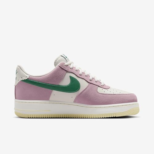 Nike Air Force 1 '07 LV8 Men's Shoes (FV9346-100, Sail/Medium Soft Pink/Alabaster/Malachite) Size 133