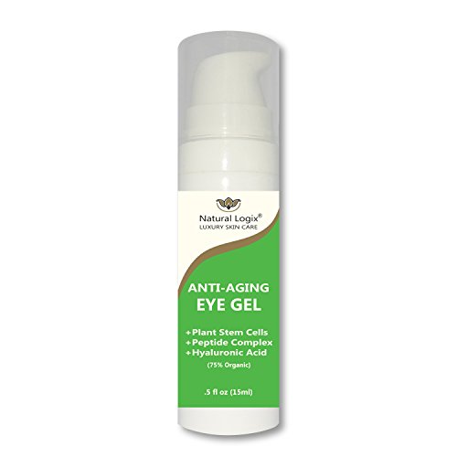 Natural Logix Eye Bright Gel is the most effective anti-aging therapy for every eye concern: Dark circles, wrinkles, sagging, loss of plump & firmness, loss of tone & resilience. 75% Organic .5 fl oz