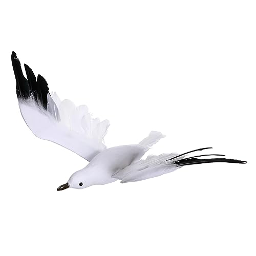 ABOOFAN 1 Pc Fiesta Náutica Escultura De Pared De Gaviota Gaviotas para Colgar En La Pared Decoración De La Pared De Aves Marinas Modelo De Gaviota Espuma De Colgante Bebé Árbol De Navidad
