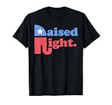 Raised Right Republican Elephant Retro Style Distressed Gift T-Shirt