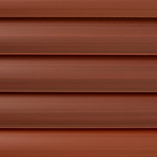 Cordless Room Darkening Mini Blind - 36 Inch Length, 64 Inch Height, 1" Slat Size - Mahogany - Cordless Gii Deluxe Sundown Horizontal Windows Blinds For Interior By Achim Home Decor #TOP7