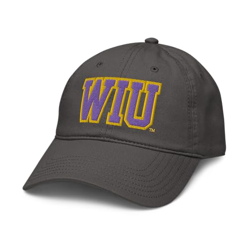 Western Illinois Leathernecks Bold Gray Officially Licensed Adjustable Baseball Hat
